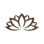 Wallity Rusty Lotus Escultura de Pared